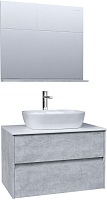 Grossman Мебель для ванной Эдванс 80 GR-3020 подвесная цемент светлый